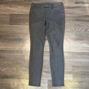 Level 99 Janice Mid Rise Skinny Suede Pants Gray Women’s 29